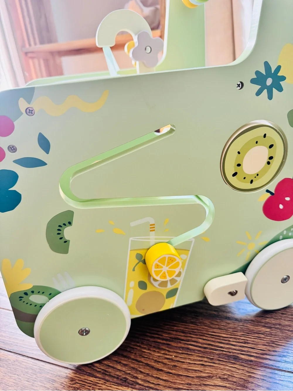 Wooden Activity Walker in Stove/Kitchen design